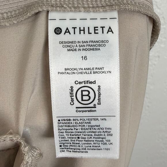Athleta Brooklyn Mid-Rise Ankle Pant in Abalone Size 16 - Picture 5 of 5